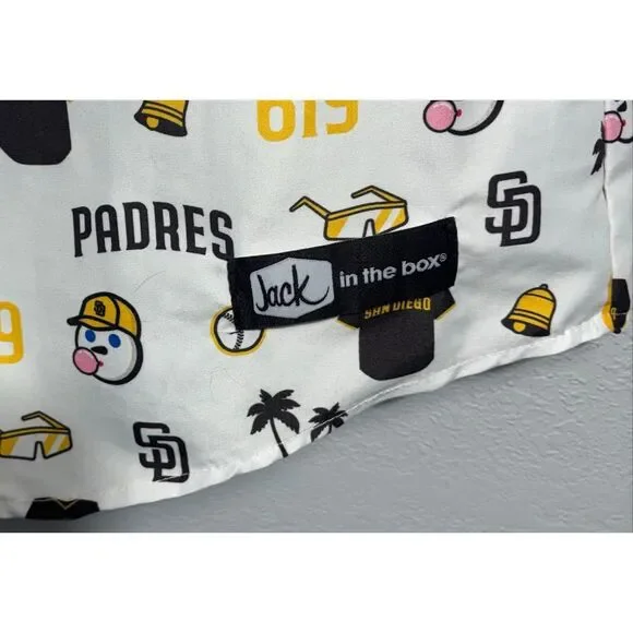 San Diego Padres White Printed Short-Sleeve Button-Up Shirt - Picture 5 of 7